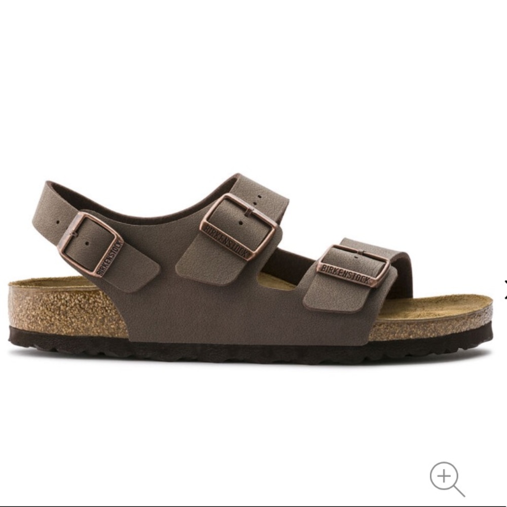 BIRKENSTOCK MILANO NATURAL LEATHER SANDALS - Picture 5 of 10
